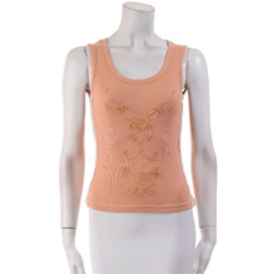 Embroidered Sleeveless Tops